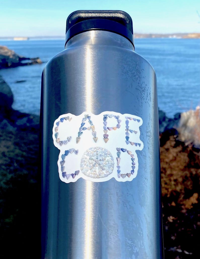 Small Cape Code Sticker Cape Cod Vinyl Sticker, Massachusetts Souvenir Decal, Sand Dollar ...