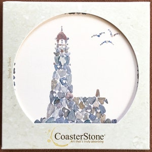 Lighthouse trivet, lighthouse hot plate, lighthouse gift, beach housewarming gift, coastal hostess gift, nautical bridal shower gift image 5