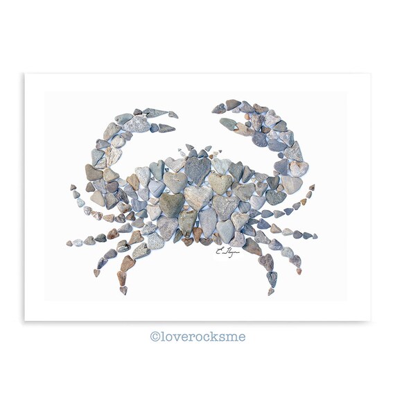 Crab Card Crabby Card Crab Lovers Gift Maine Cards Sealife Etsy