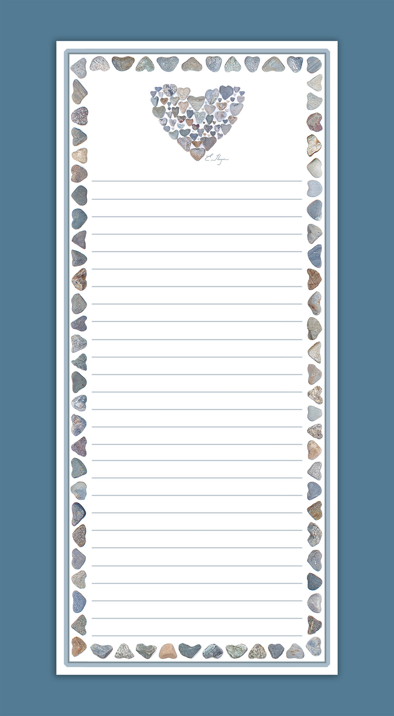 Heart of Hearts Notepad Heart Memo Pad Love Writing Pad Etsy