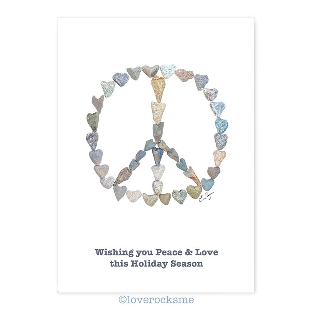 Peace Sign Christmas Cards 