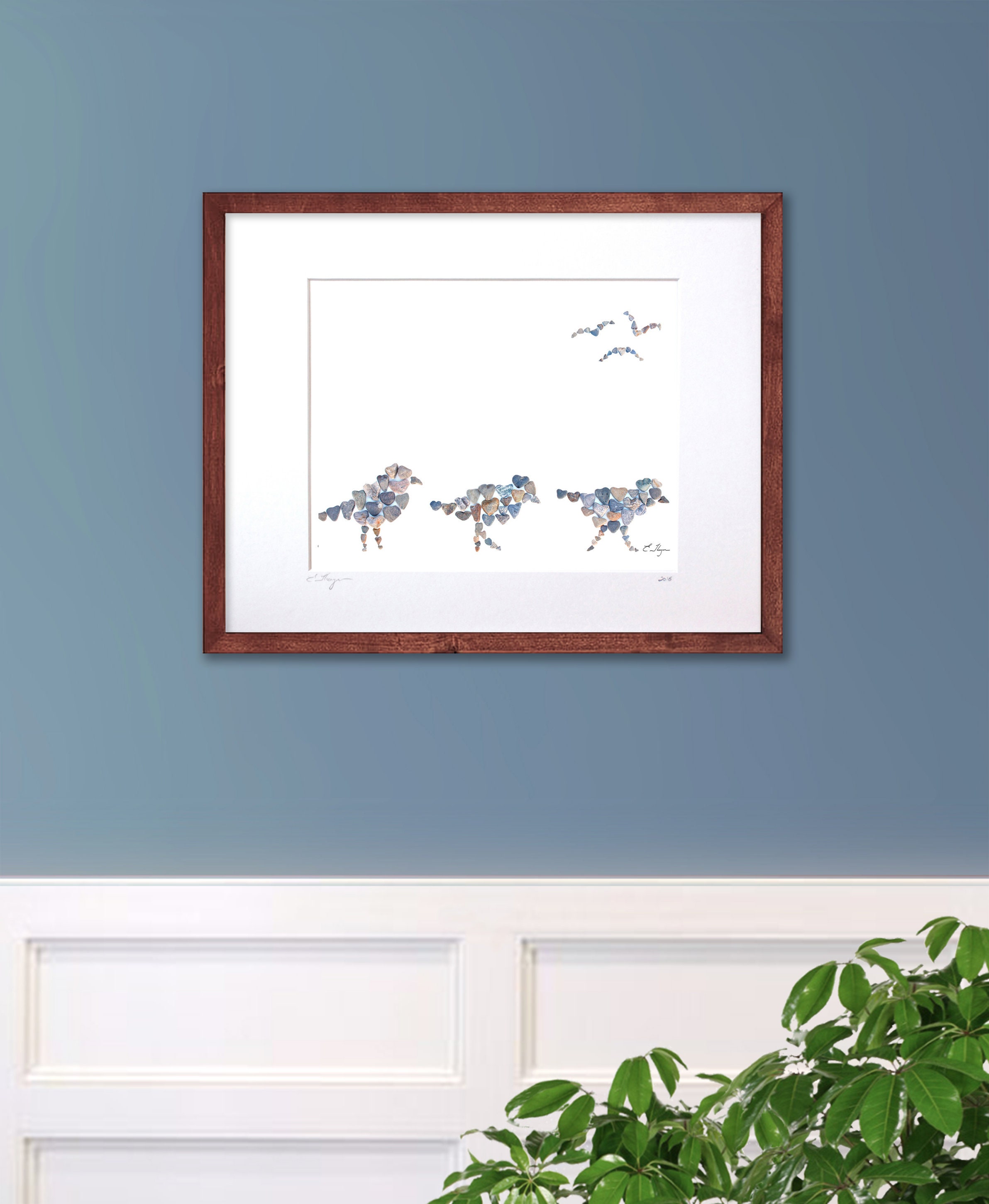 Shore birds print coastal bird wall art beach cottage wall Etsy