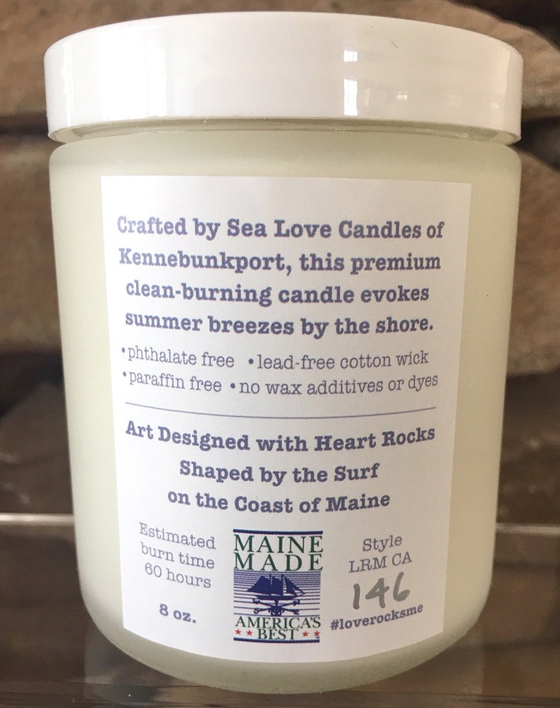 Heart of hearts candle, hearts in heart gifts, heart full of love gifts, 100% pure candle, Maine made candle, Maine made gifts image 5