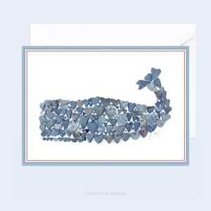 Whale card, whale lover card, whale stationary, coastal card, coastal stationary, whale valentine, sea life card, marine life card