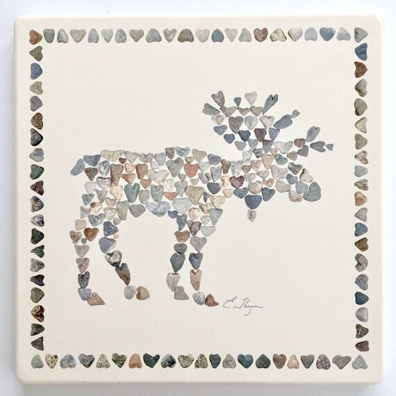 Moose Trivet Moose Hot Plate Maine Moose Trivet Moose Etsy