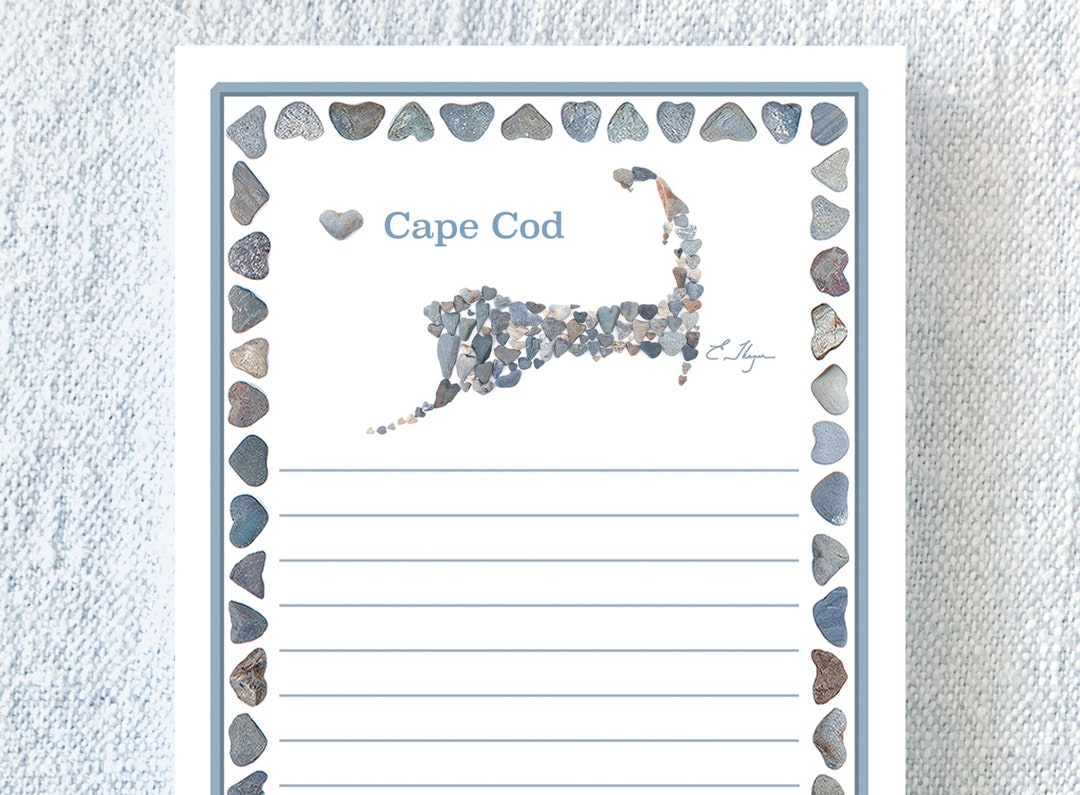 Cape Cod Notepad, Cape Cod Memo Pad, Cape Cod Stationary, Cape Cod