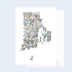 Rhode Island map card, Rhode Island stationary, Rhode Island gifts, Rhode Island love, Rhode Island Rhode Island favor, Rhode Island wedding