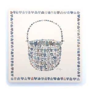 Nantucket lightship basket trivet, Nantucket basket hotplate, Nantucket basket gifts, Nantucket kitchen decor, Nantucket housewarming gift
