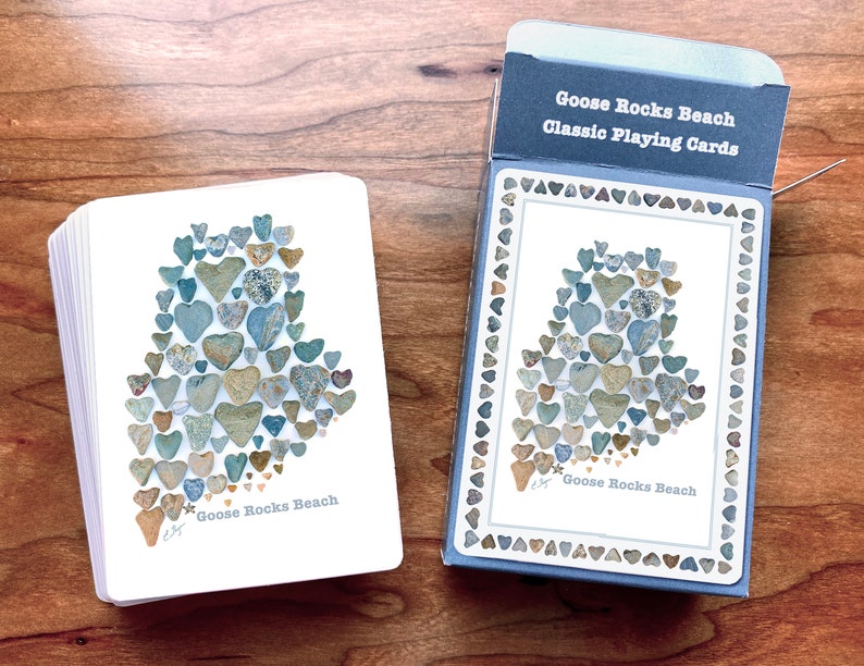 Goose Rocks Beach Playing Cards Goose Rocks Beach Maine Gift Etsy