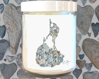 Block Island candle, Block Island gifts, Block Island map art, Block Island love,  Block Island RI, RI gifts, 100% pure candle