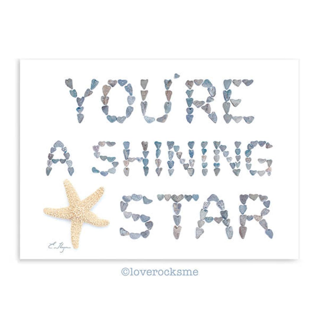 メッセージアート】☆GET YOUR SHINING STAR☆ You're a Shining