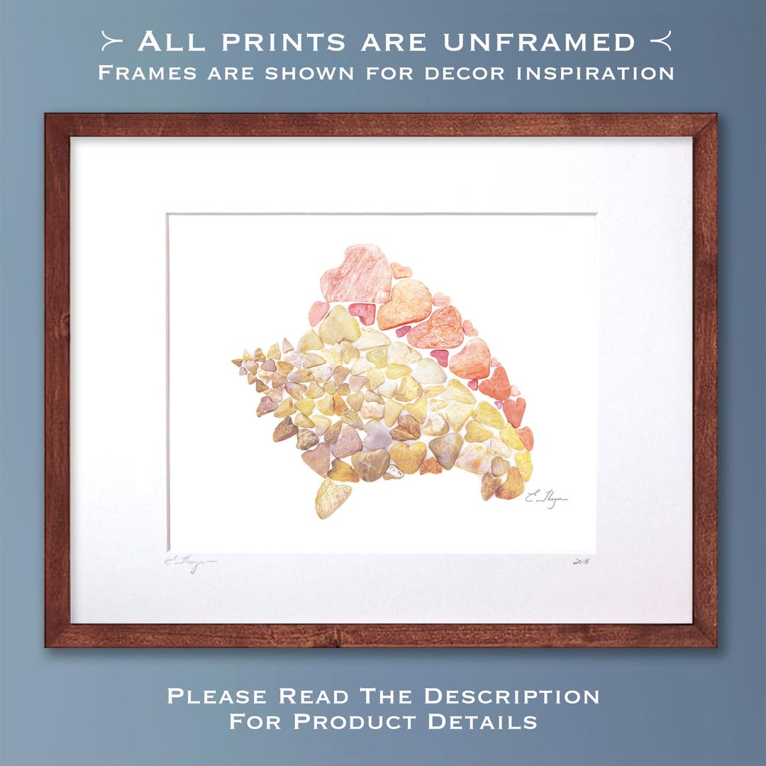 Conch Shell Art Print, Beach House Wall Decor, Tropical Coastal ...