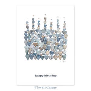 Happy Birthday card, coastal birthday card, birthday cards for mom, birthday cards for her, nautical birthday, beach birthday card imagem 1