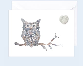 Owl card, who loves you card, wildlife card, owl lover card, owl valentine, owl love you card, owl love you forever, owl lover gift