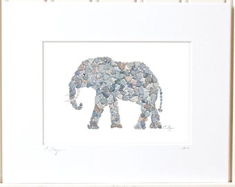 Elephant print, elephant wall art, elephant nursery decor, elephant baby shower, elephant lovers gift, elephant art print, love rocks me