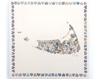 Nantucket trivet, Nantucket map art, Nantucket decor, Nantucket kitchen, Nantucket gifts, Nantucket hotplate, Nantucket hostess gift
