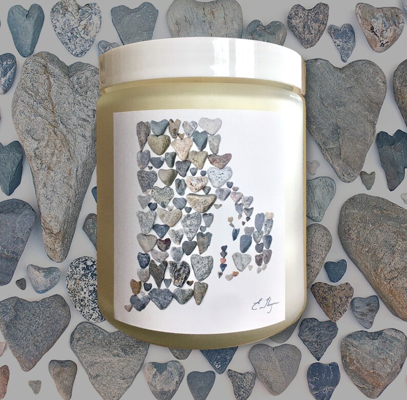 Rhode Island map art Rhode Island hostess gift Rhode Island gifts RI gifts RI candle Rhode Island candle 100/% pure candle