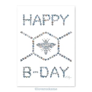 Happy Bday card, birthday card, birthday pun, birthday card for gardener, birthday card for friend, bee card, bumble bee birthday