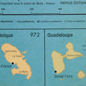  Kit Affiche carte de France vintage + Cadre Porte affiche - Nouvelles Illustration 