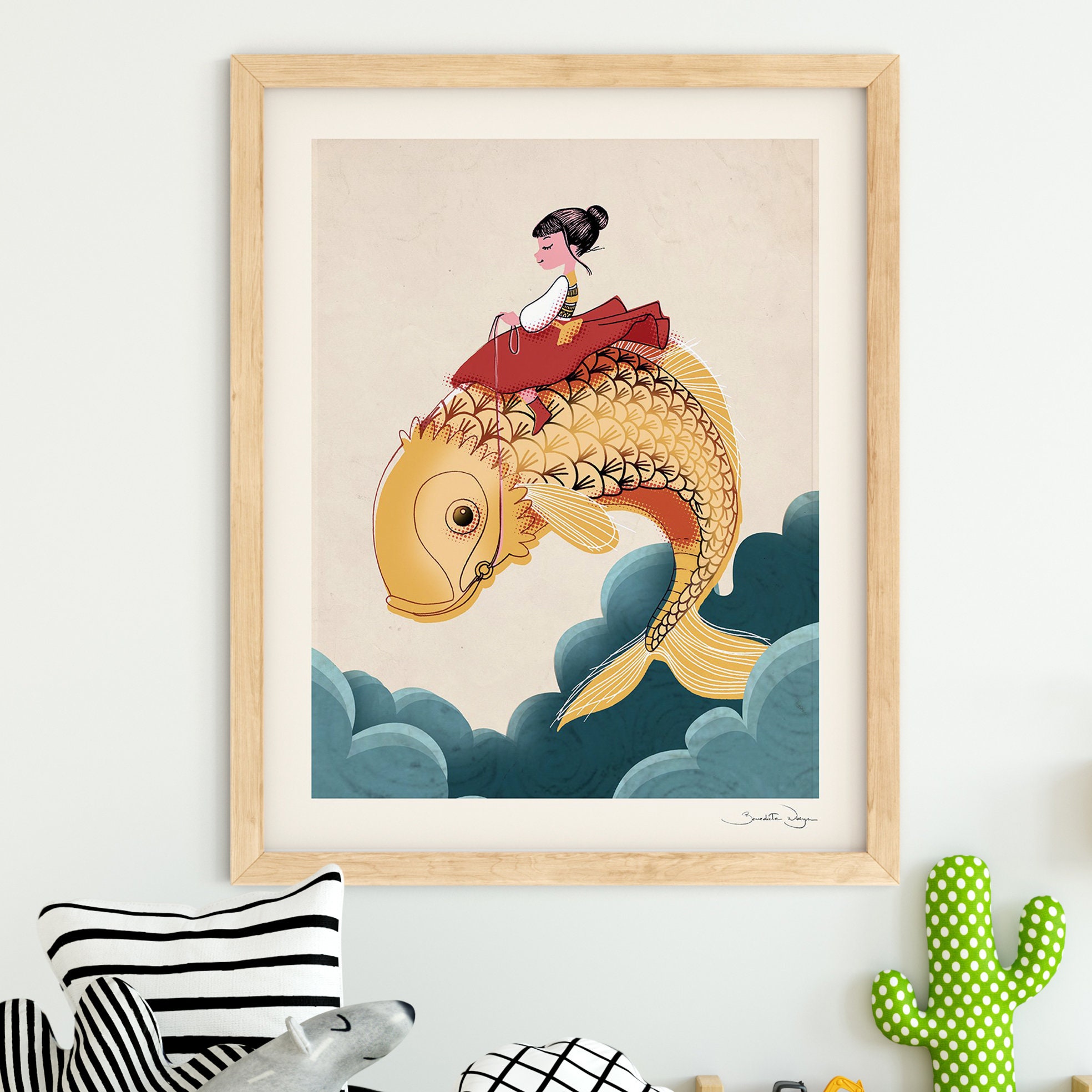 Affiche Fish de La Série Songes - Bénédicte Waryn