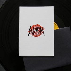 Carte Letterpress Smack