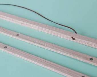 XXL magnetic poster holder 120 cm in natural oak wood