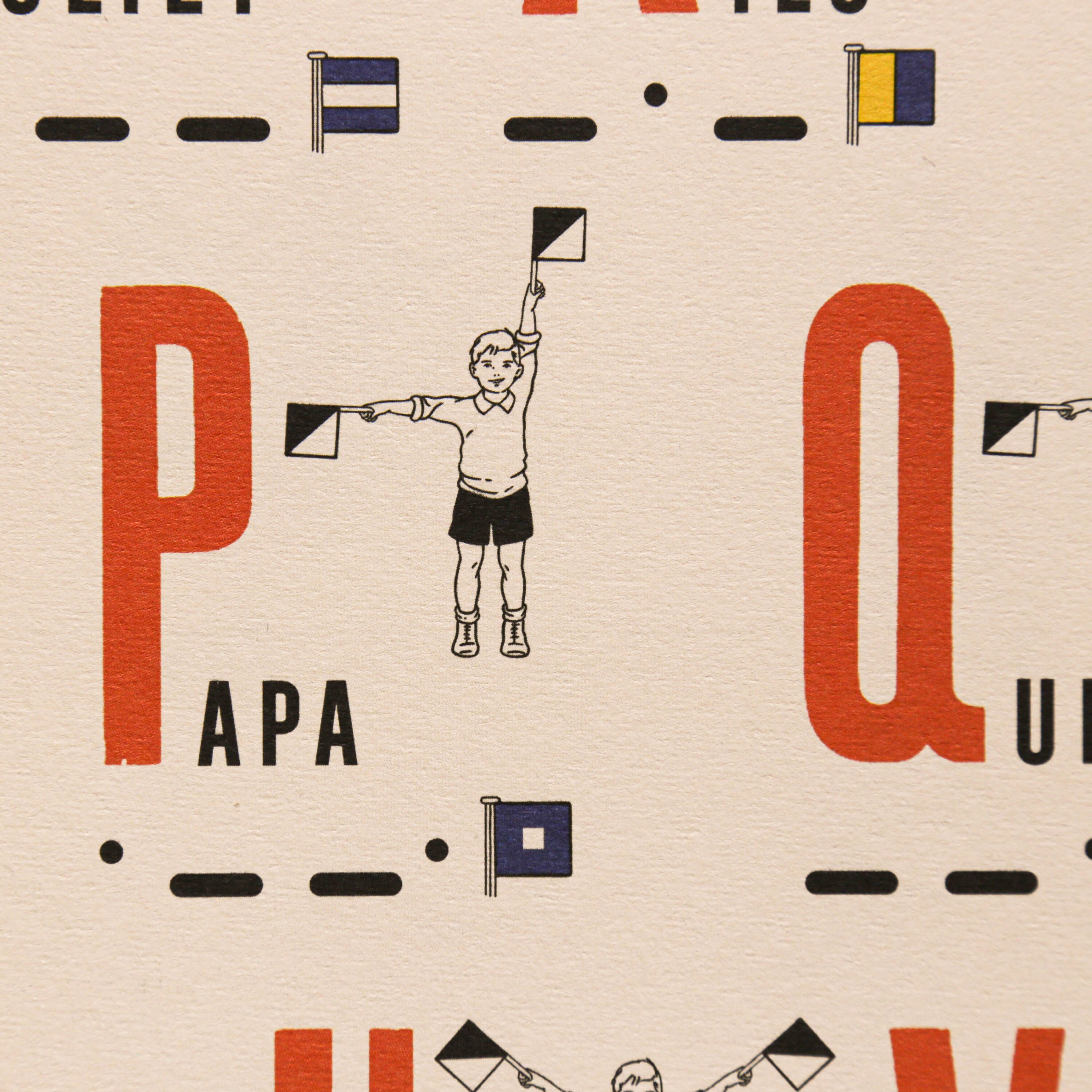 Poster ABC, International Radio and Semaphore Alphabets, Morse Code and ...