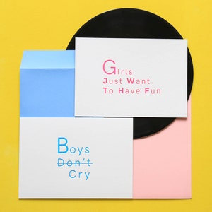 Carte Letterpress "Girls just want to have fun" image 4