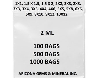 Recloseable Clear Plastic bags 2ML Multi Sizes and Quantity's Available FREE SHIPPING