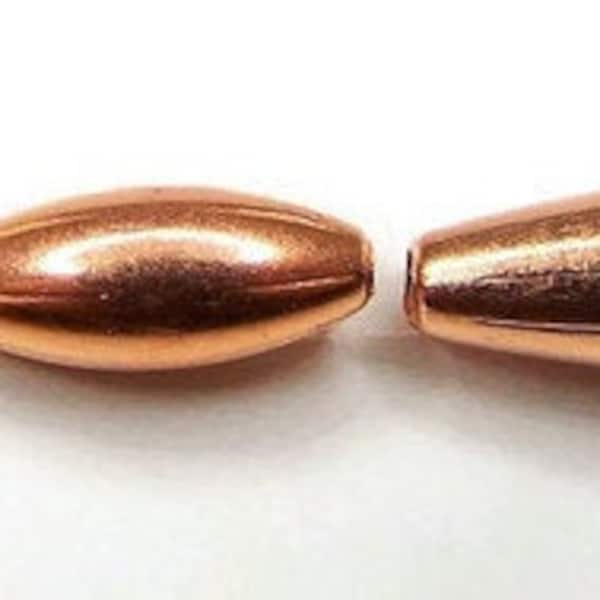 Real Copper Beads Oval  3x5mm - 3x7mm - 4x9mm - 5x19mm FREE SHIPPING 100% Genuine Copper