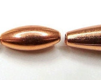Real Copper Beads Oval  3x5mm - 3x7mm - 4x9mm - 5x19mm FREE SHIPPING 100% Genuine Copper