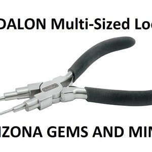 BEADALON Multi-Sized Wire Looping Pliers, Wire Jewelry Making Pliers, Stepped Bail Making Pliers,