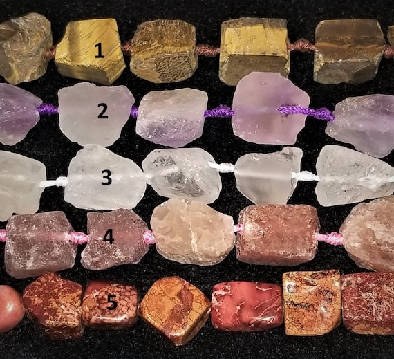 Rough Rock Beads Various Gemstones 20mm-26mm FREE SHIPPING