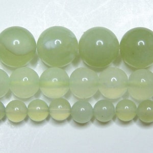 New Jade Beads 2mm-3mm-4mm-6mm-8mm-10mm Real Stone 15.5&quot; Strand FREE SHIPPING