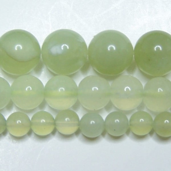 New Jade Beads 2mm-3mm-4mm-6mm-8mm-10mm Real Stone 15.5" Strand FREE SHIPPING