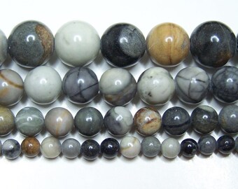 Picasso Jasper 4mm-6mm-8mm-10mm-12mm Real Stone 15.5" Strand FREE SHIPPING