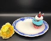 Antique WH Grindley 10 quot serving Platter Flow Blue transferware English Ironstone, Excellent condition