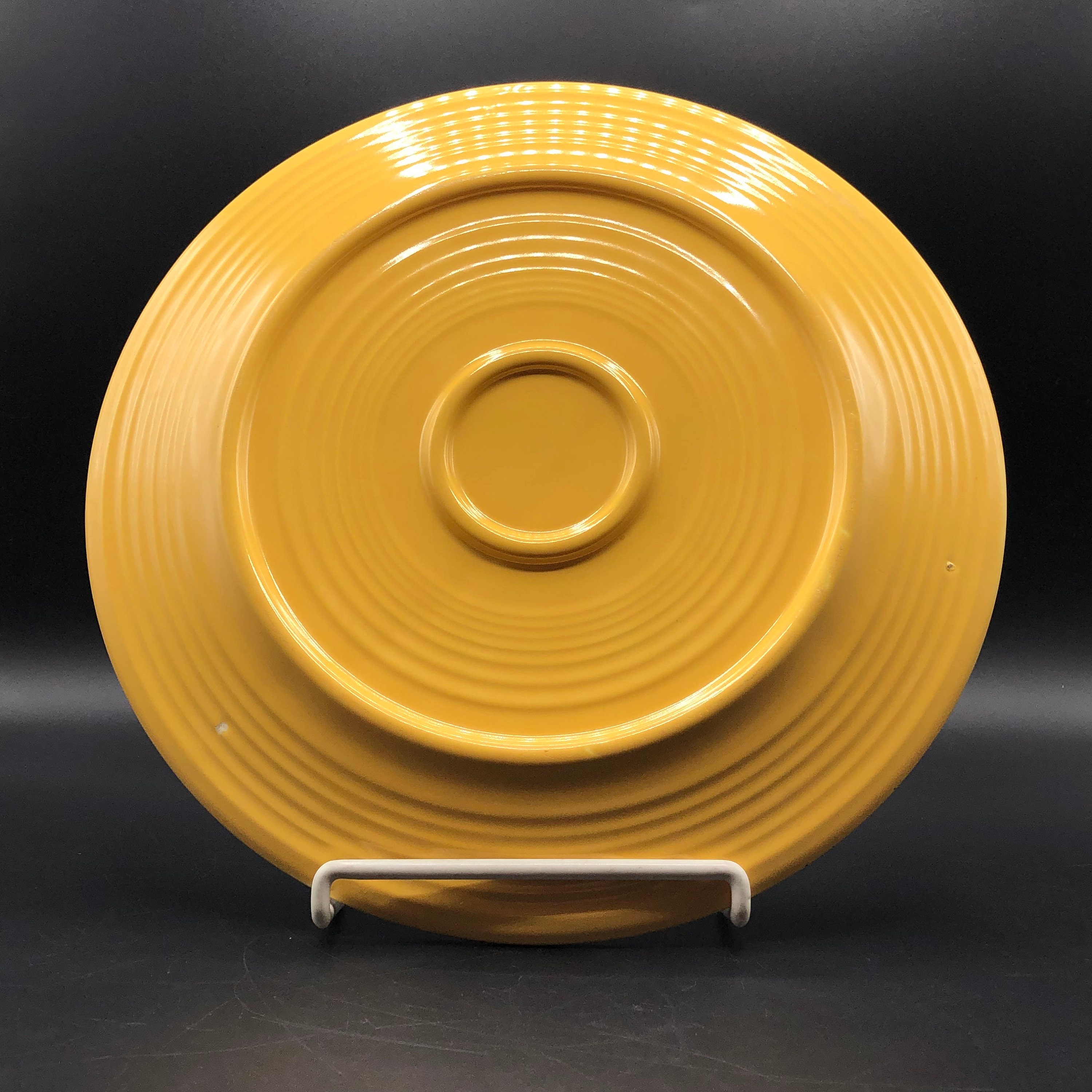 Fiestaware cake plate or Chop plate Vintage 1930's Etsy