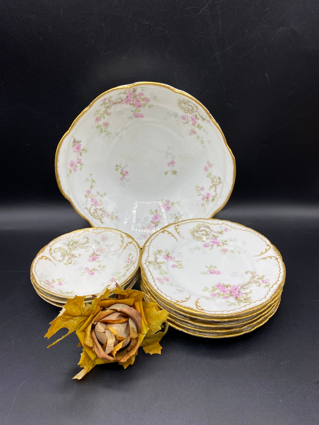 Antique 1903 Theodore Haviland Limoge China 9 Piece Partial Etsy