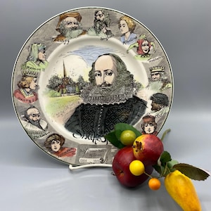 Royal Doulton Shakespeare Series ware display plate, transfer ware, very good condition, fine china