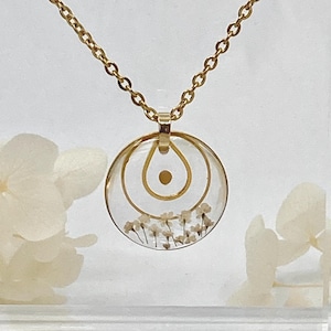 Mustard Seed Resin Necklace; Christian Faith Jewelry, Matthew 17:20, baptism, confirmation, graduation, birthday