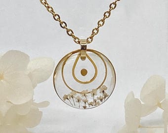 Mustard Seed Resin Necklace; Christian Faith Jewelry, Matthew 17:20, baptism, confirmation, graduation, birthday