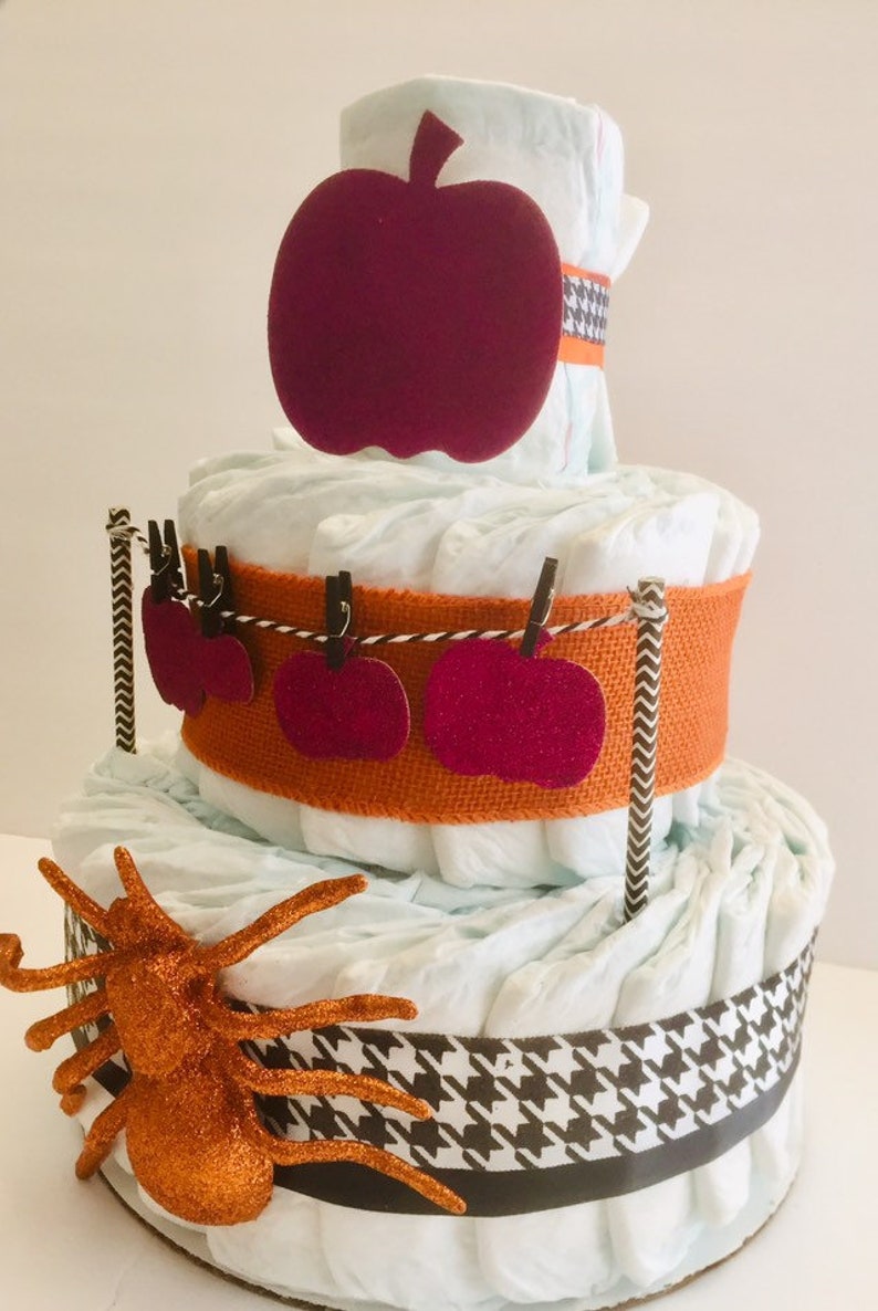 Halloween Diaper Cake Halloween Baby Shower Autumn Diaper Etsy