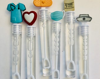 Nurse Bubbles Party Favors: Medical Theme, Set of 6