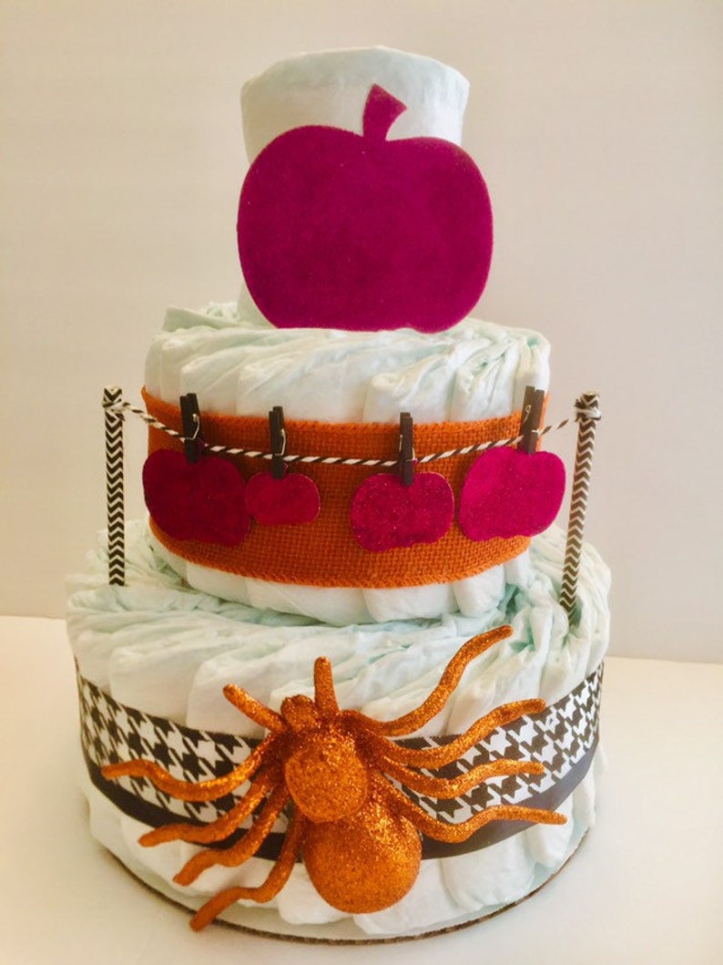 Halloween Diaper Cake Halloween Baby Shower Autumn Diaper Etsy