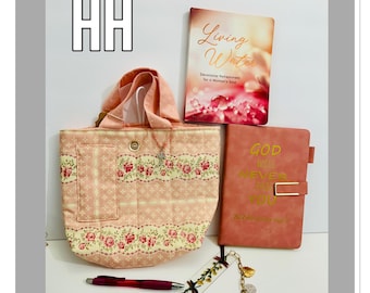 Bible Bag, Bible Journal, inspirational Books. Book Bag, Mini Tote Bag