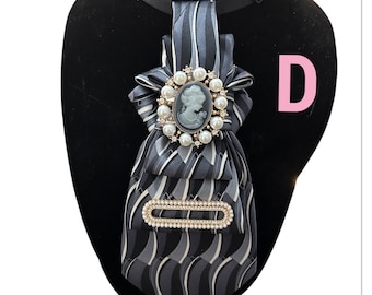 Brooch Necktie, Ties for Women, Stylish Women Neckwear