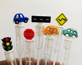 Car Theme Bubble Party Favors - Set of 7