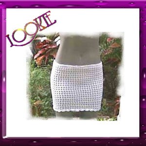 CUSTOM Crochet Skirt - Swimsuit Cover Up - Swimwear Made To Order with Snug Fitting Cotton-Elastic Crochet Thread - by LOOKIELABEL