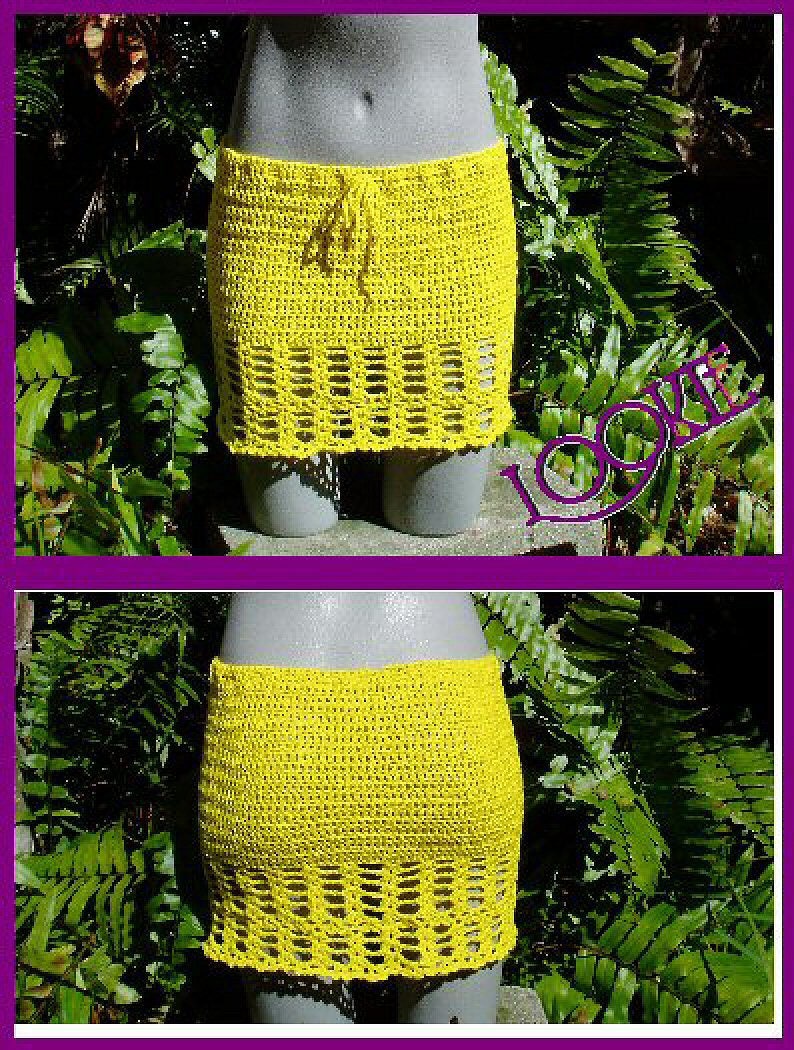 CUSTOM Crochet Skirt Swimsuit Cover Up Swimwear Made To Etsy Italia